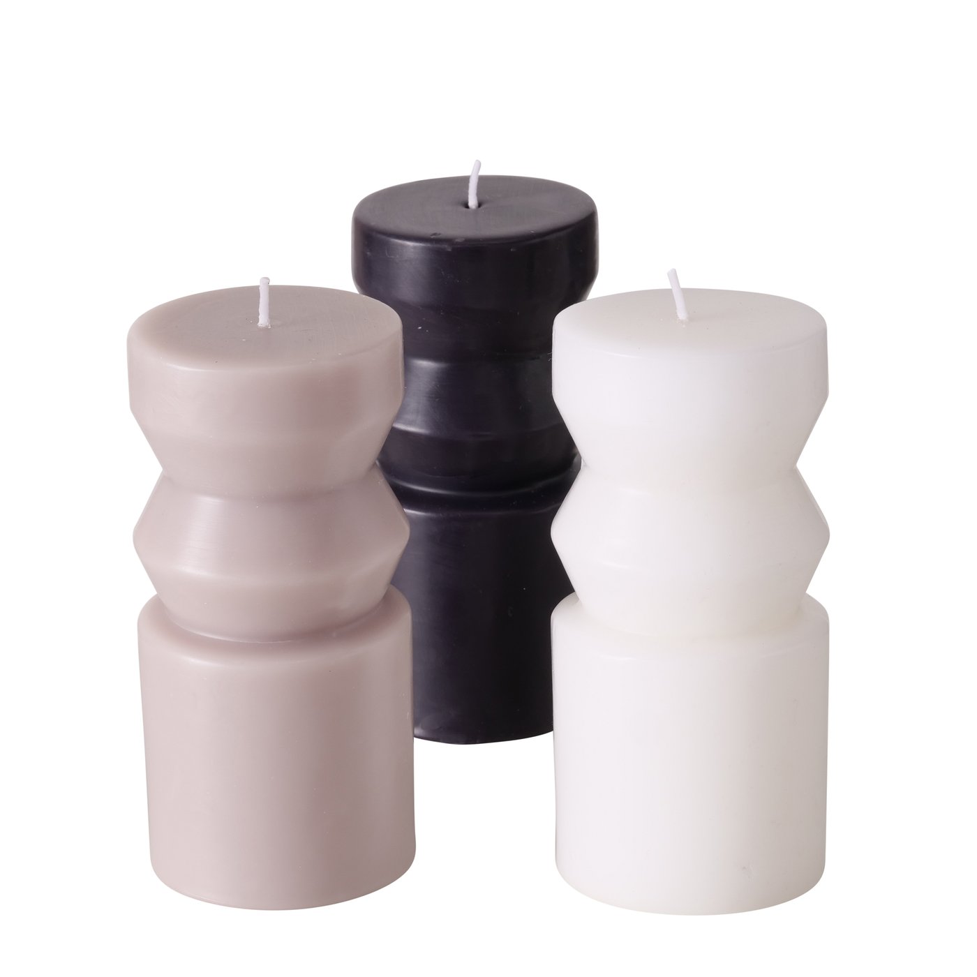 Kaars Celona, 3 soorten, 14x 6,5 cm, meerkleurig