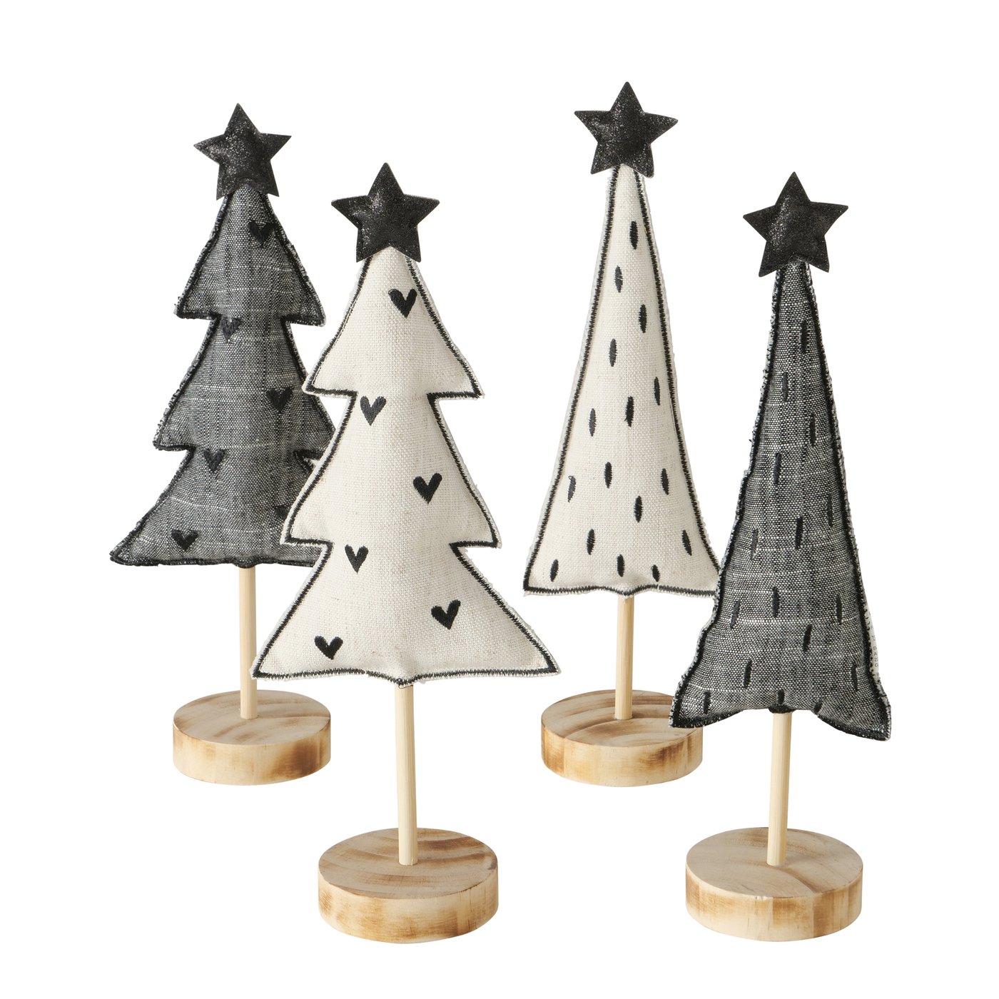 Decoratief object Skagen, 4 soorten, Christmas tree, H 32 cm
