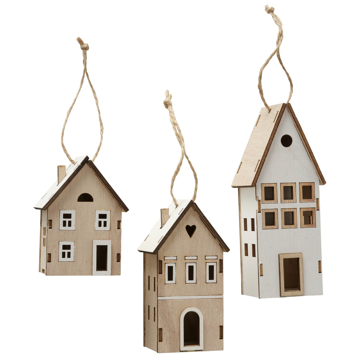 Kersthanger Nordy, huisje, 5,5 x 13,5 cm