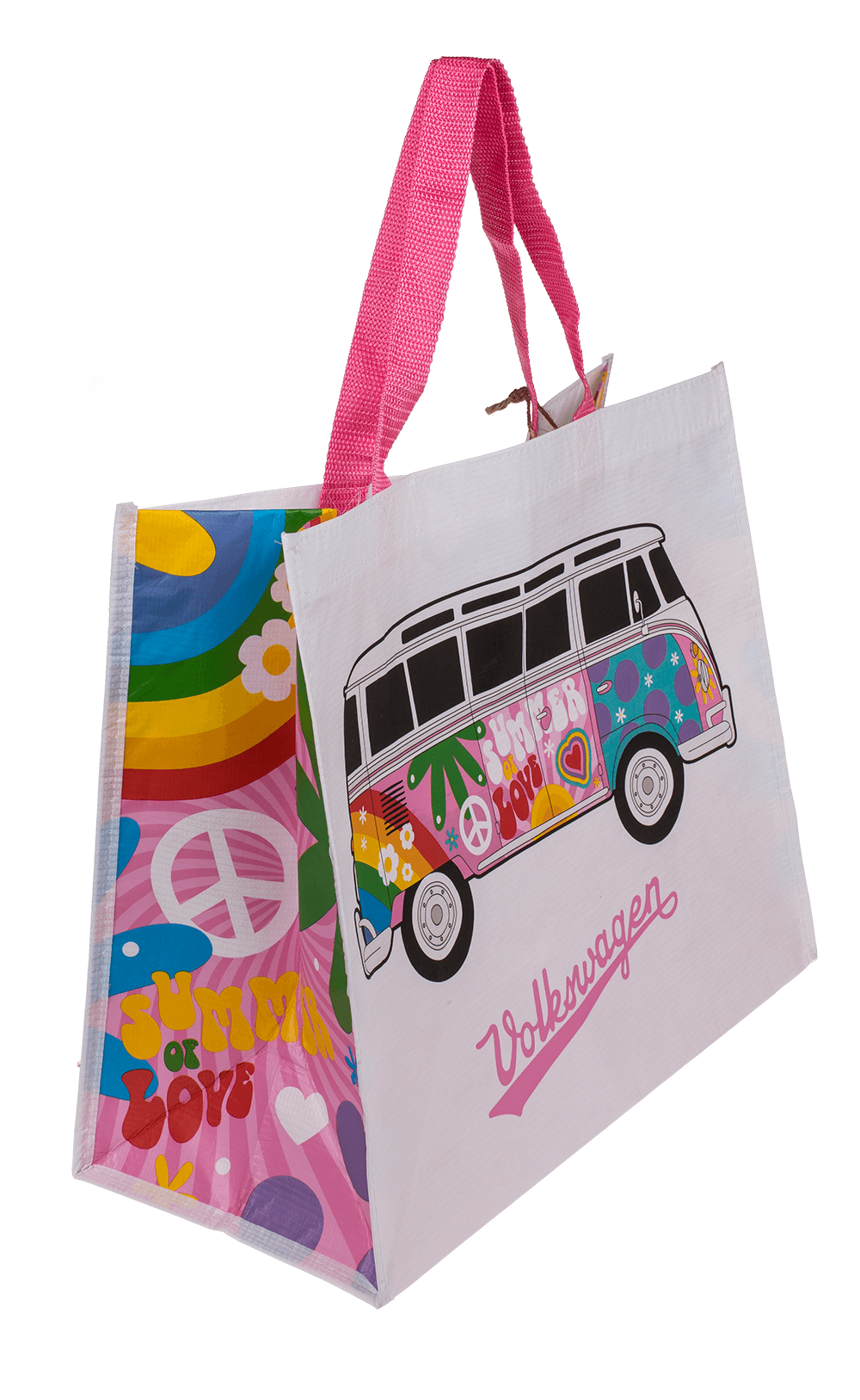 Shopper, VW T1 Bus - Summer Love, ca. 33 x 39cm, gerecycled plastic - Afbeelding 3