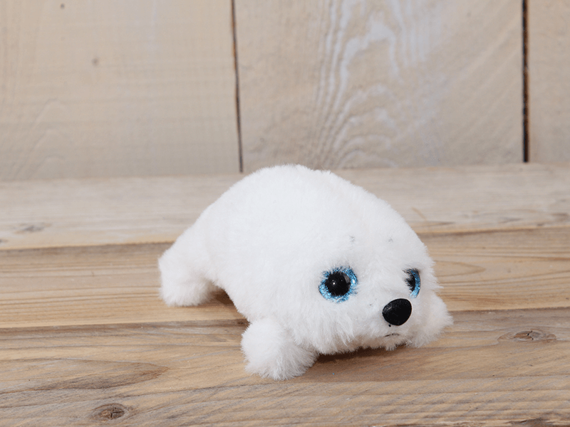 Pluche soft zeeh., grote ogen 18cm
