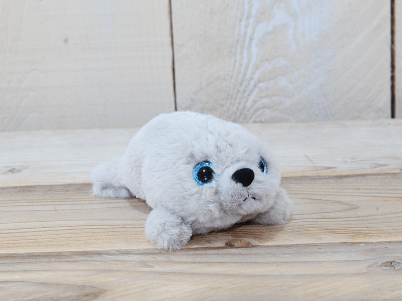 Pluche soft zeeh., grote ogen 18cm