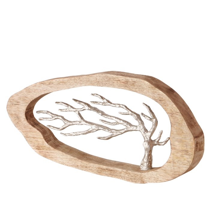 Decoratief beeld Ivelan, ovaal, H 25cm, Mango - Afbeelding 3