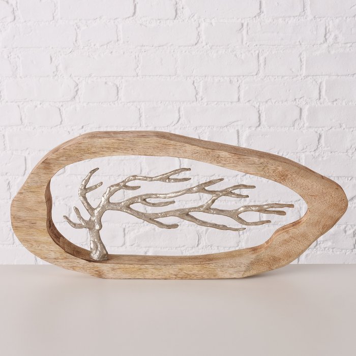 Decoratief beeld Ivelan, ovaal, H 25cm, Mango - Afbeelding 4