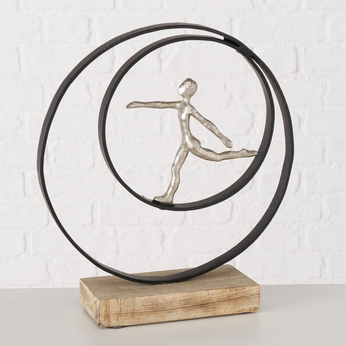 Decoratief beeld Vincley, rond, H 35cm, Mango - Afbeelding 4