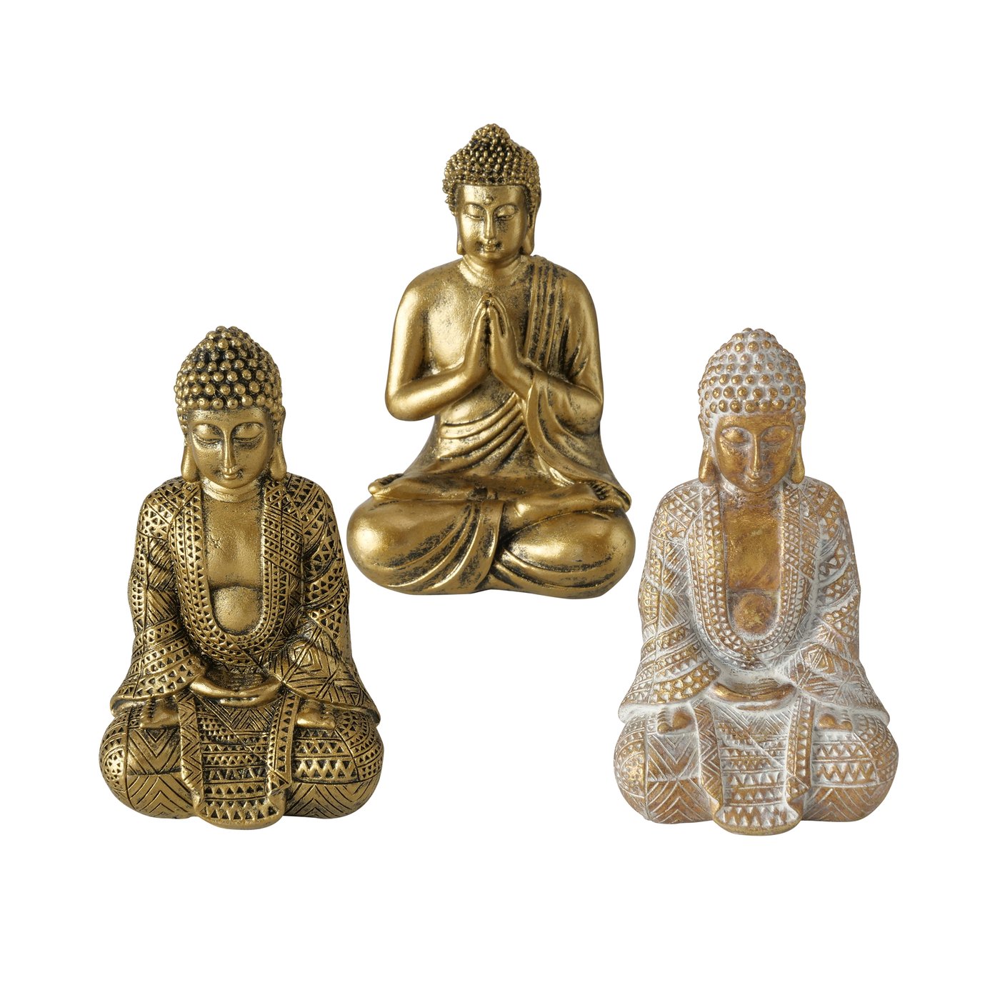 Buddha  Jarven, 3 ass. H 10 cm