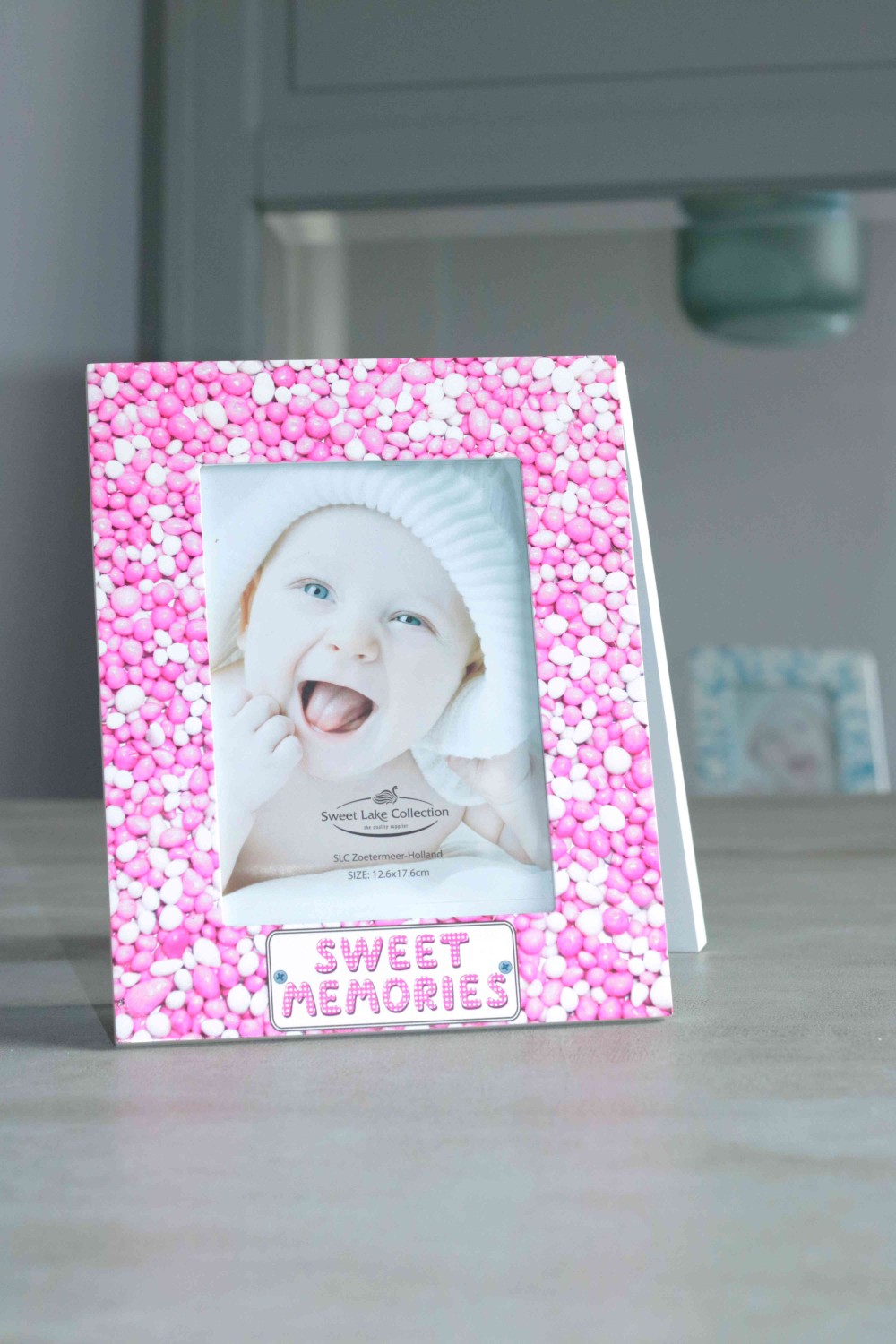 Fotolijst baby met muisjes- roze