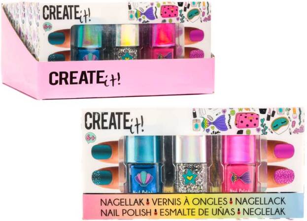 CREATE IT! Beauty Nagellak Zeemeermin 3-Pack