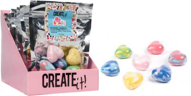 CREATE IT! Beauty Bruisbal mini hartjes 7-pack