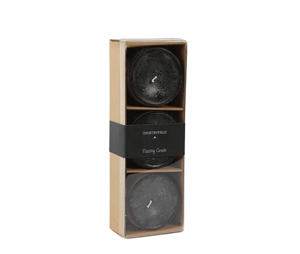 Drijfkaars Ø8H5,5CM ro Bollie s3 zwart