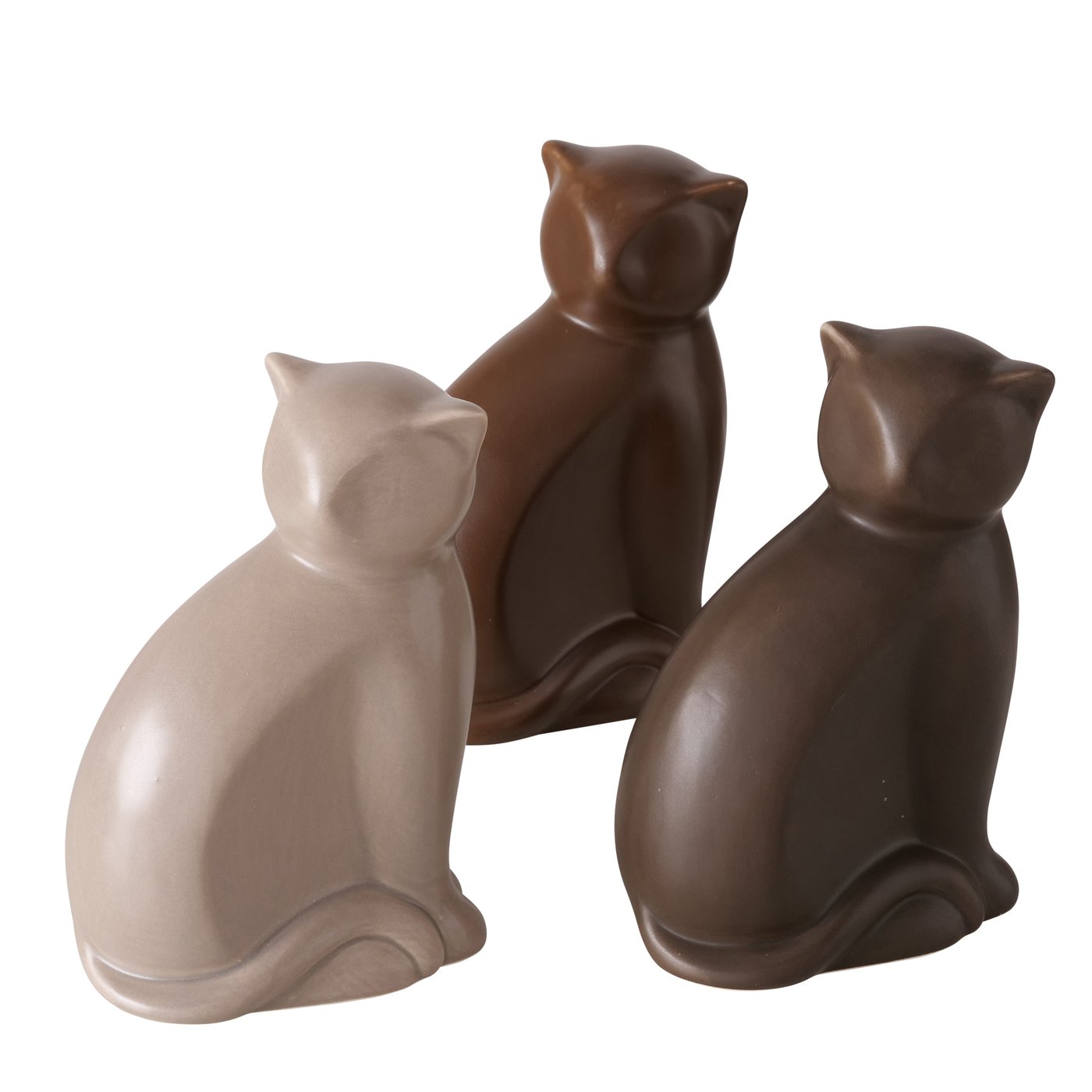 Beeld Coleen (kat) , 3 soorten H 16 cm,