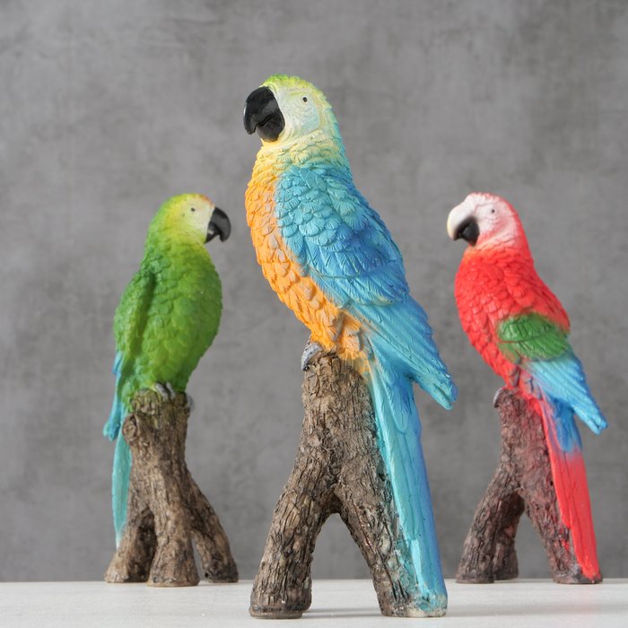 Parrot Lois 3sort H21cm polyresin 36