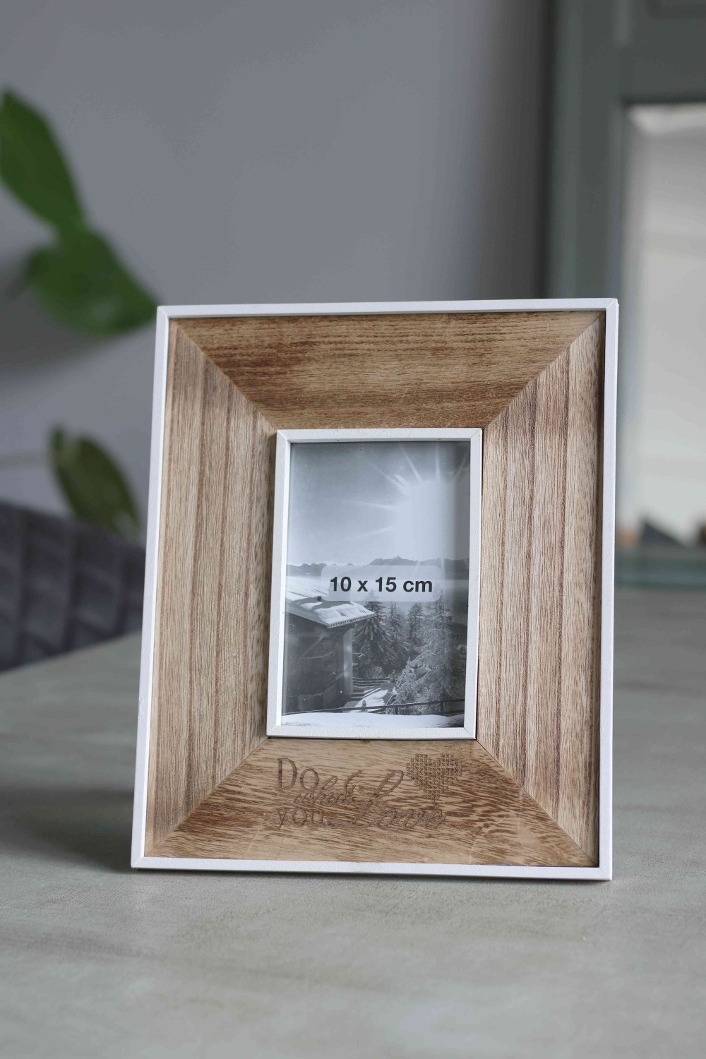 Fotolijst hout 'Do what you love' (10x15cm)