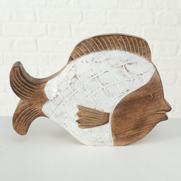Figurine Theodor, Fish, H 21 material: mango/lat. Mangifera Indicia