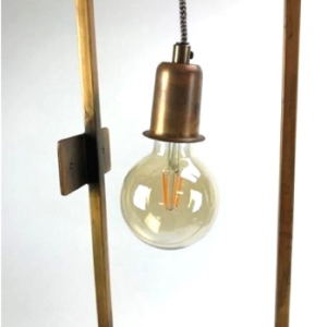 Wall Lamp Frame Blue Gold 18x10x40 cm