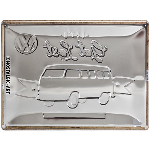 Tin sign 30cm x 40cm Let's get Lost VW - Afbeelding 4