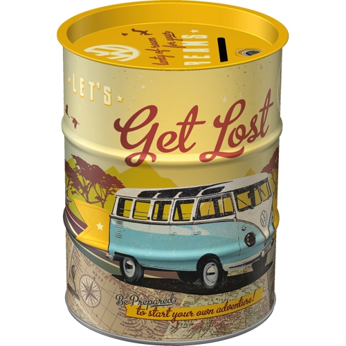 Money Box Oil Barrel VW Bulli - Let's Get Lost