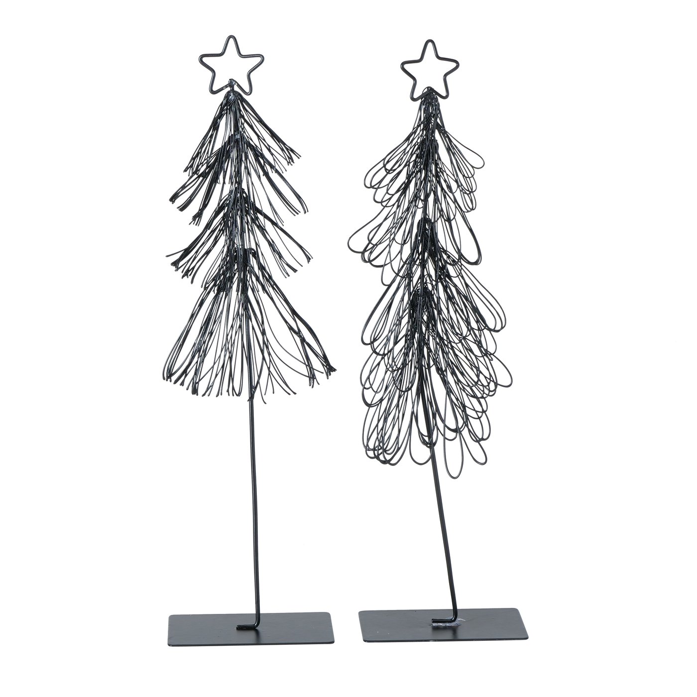 Metalen kerstboom Wiry, H 32 cm, 2 assortiment