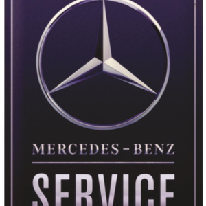 Tin Sign 30x40 Mercedes Benz -Service Blue