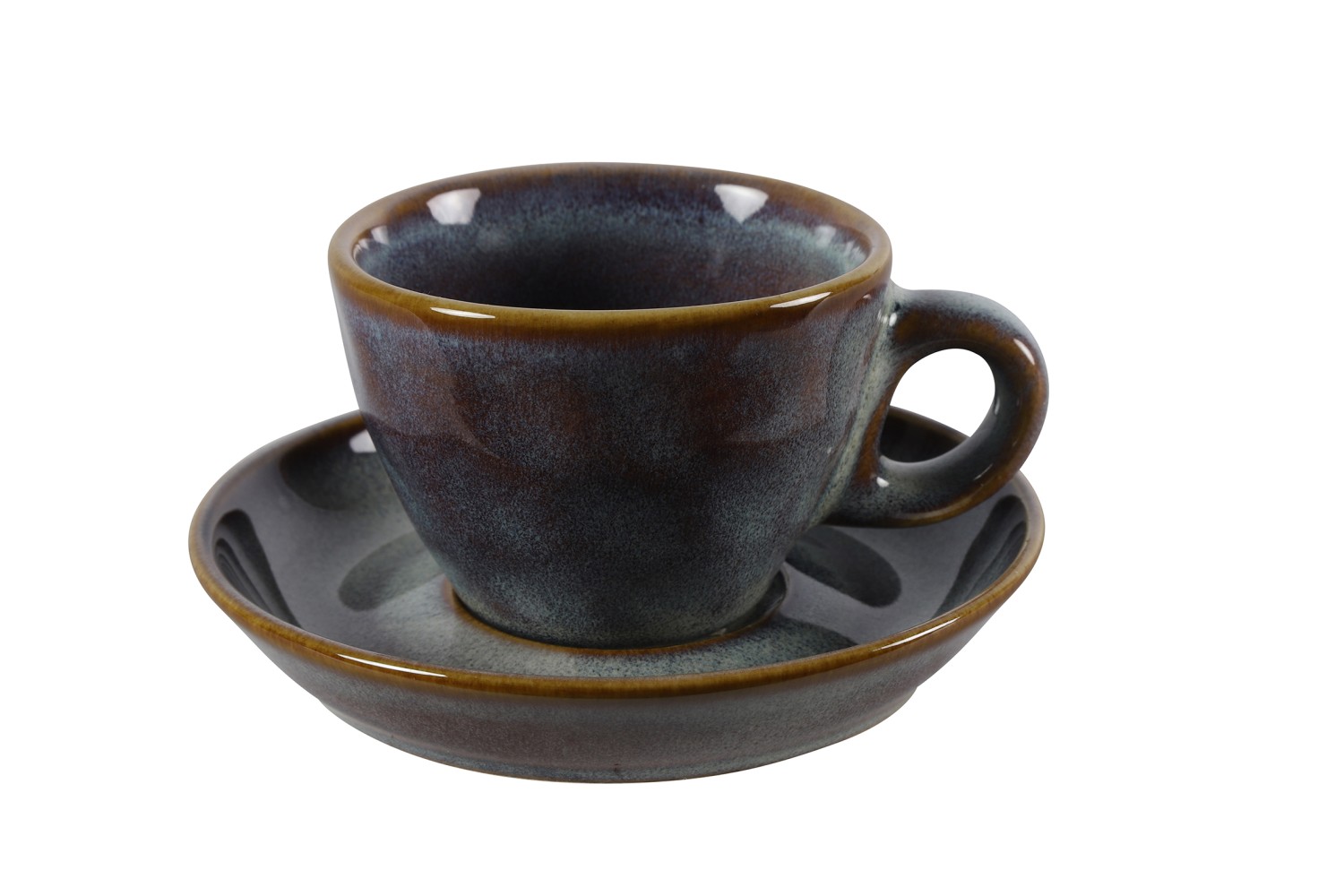 Espressokop &amp; schotel ro Yarah S blauw