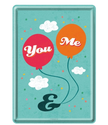 Metal postcard - You &amp; me