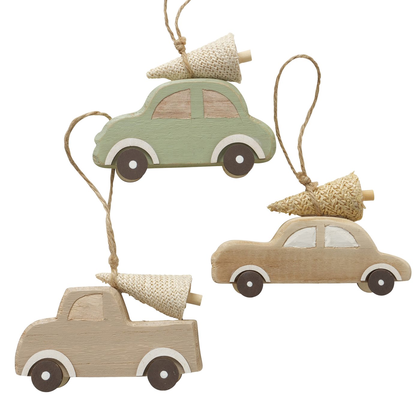 Kersthanger Carli (auto), 3 soorten, L 14 cm, H 10 cm