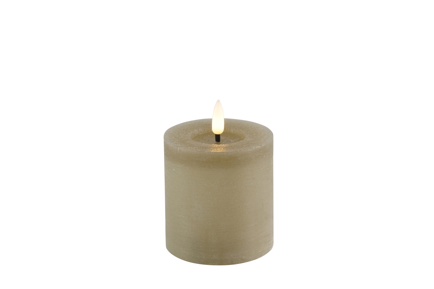 Stompkaars rustiek 7,5CM LED Lyon S Beige