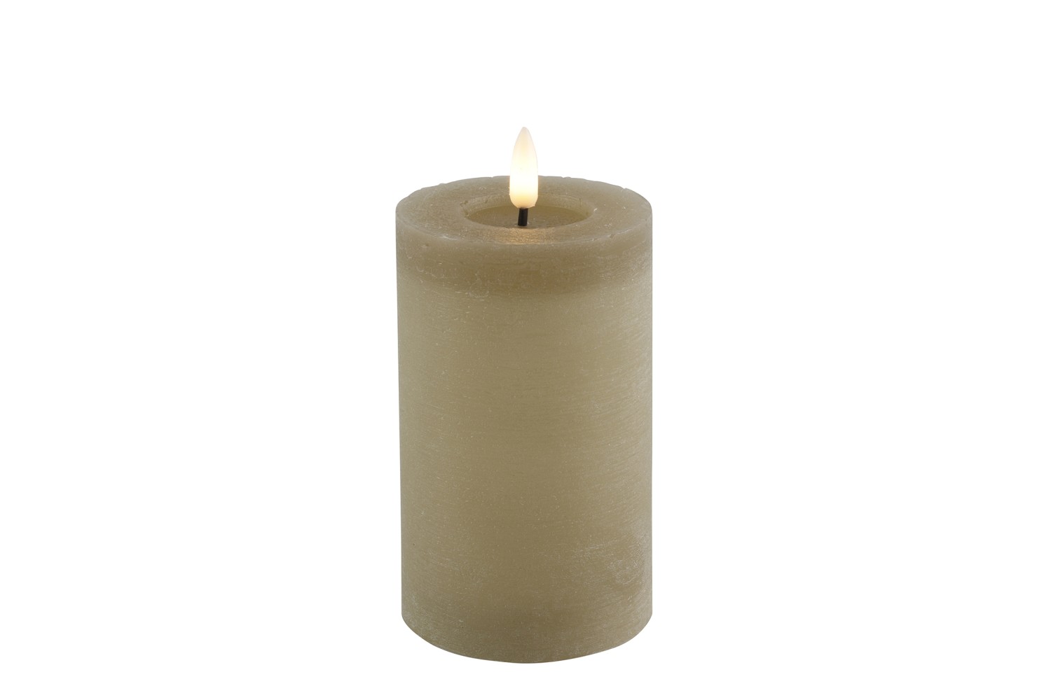 Stompkaars rustiek 7,5CM LED Lyon M Beige