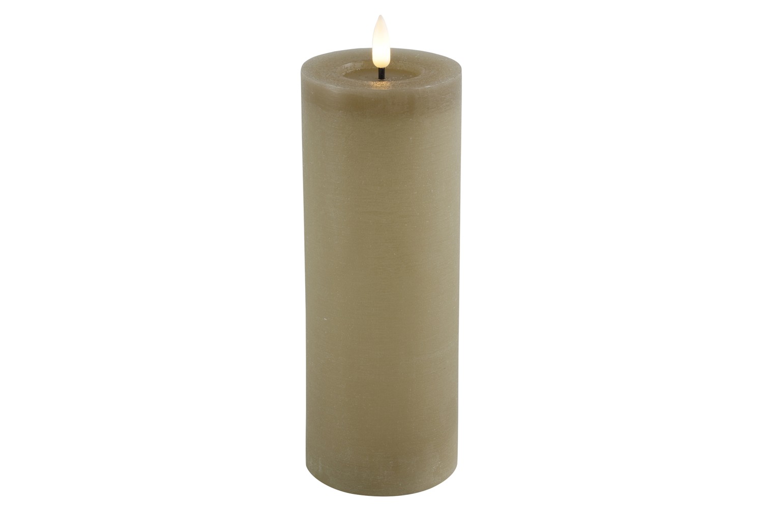 Stompkaars rustiek 7,5CM LED Lyon XL Beige