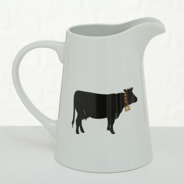 Pitcher Alma, 2 ass., Decoration, H 20 cm, Ceramics, Colour mix porce - Afbeelding 4