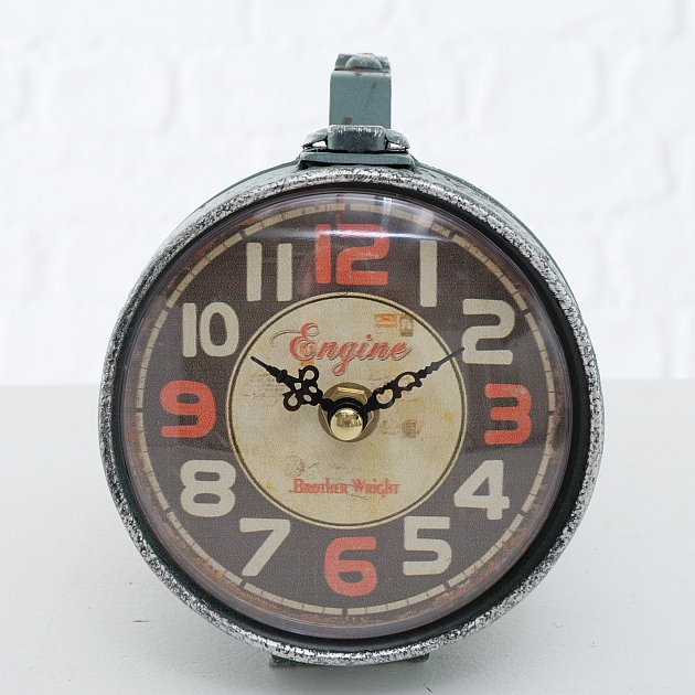 Table clock Taschenlampe, 2 ass., H 11 cm, Metal, Colour mix 1xAA - Afbeelding 4