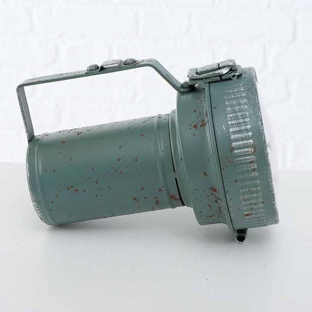 Table clock Taschenlampe, 2 ass., H 11 cm, Metal, Colour mix 1xAA - Afbeelding 5