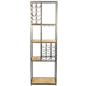 Wijnrek rh Oshawa grijs L58B30H181,5CM