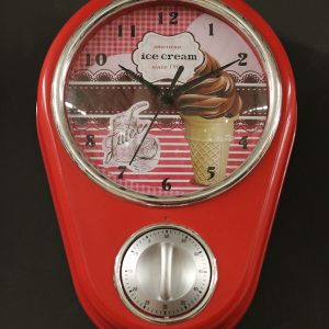 Rode kookwekker klok (8)