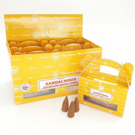Backflow Kegel Satya Sandelwood (24 kegeltjes)