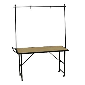 Tafel Trapeze ijz h204cm zwart