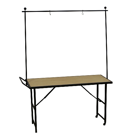Tafel Trapeze ijz h204cm zwart