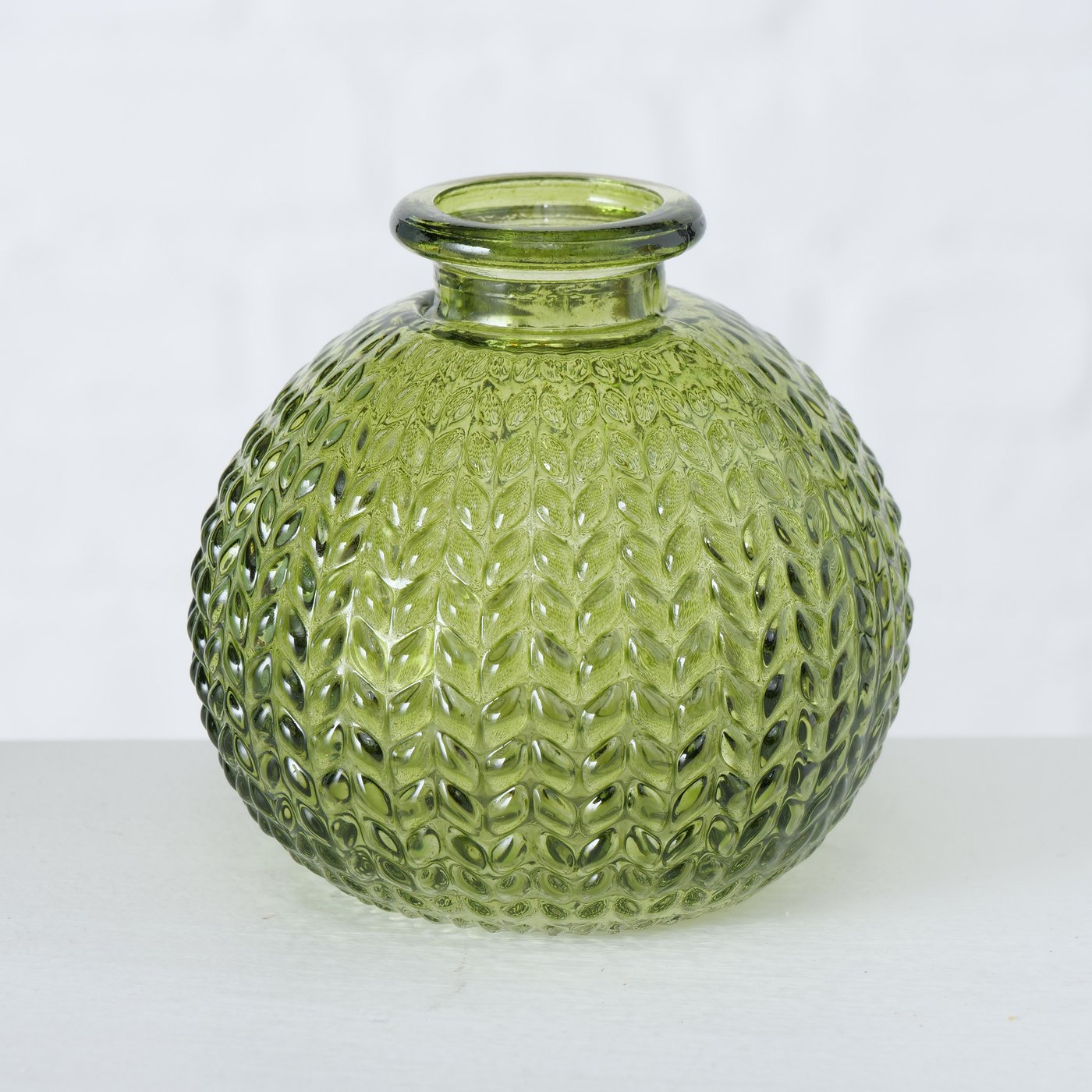 Vaasje Konya, 3 ass., H 8,00 cm, Glas, Groen - Afbeelding 4