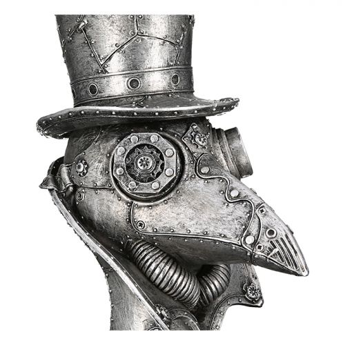 Beeld Kraai zilver Steampunk - Afbeelding 3