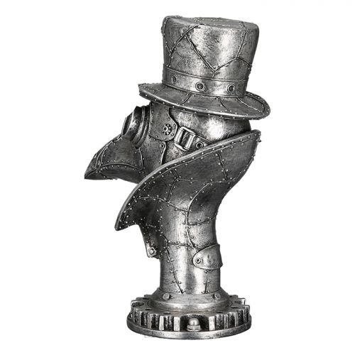 Beeld Kraai zilver Steampunk - Afbeelding 5