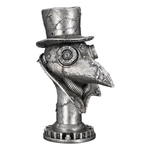 Beeld Kraai zilver Steampunk - Afbeelding 7