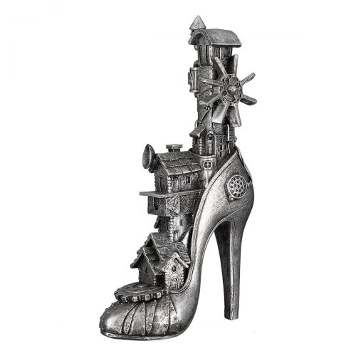 Beeld hoge hak met attributen Steampunk - Afbeelding 6