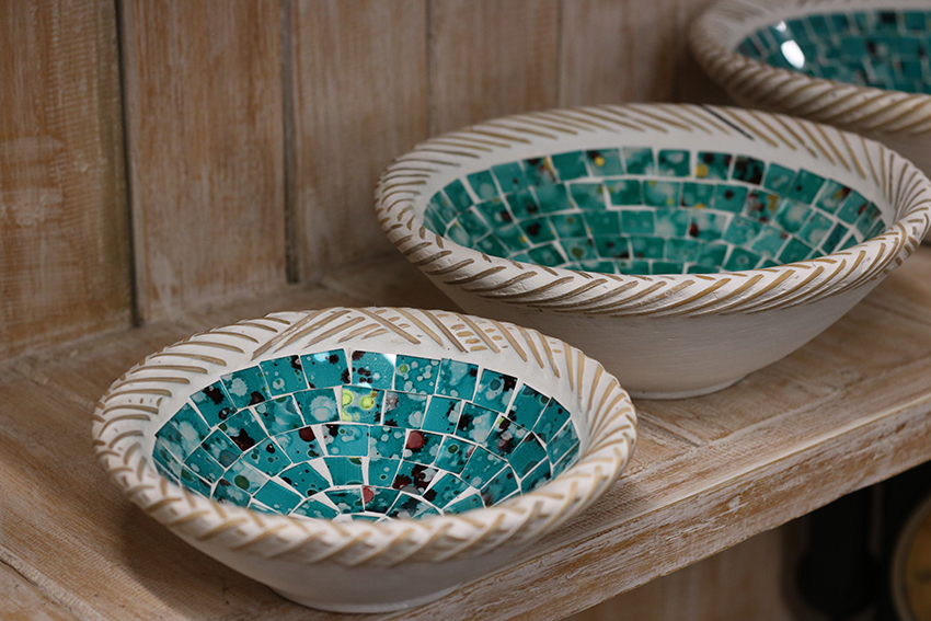 Mozaïeken schaal bluewash klein - Afbeelding 2