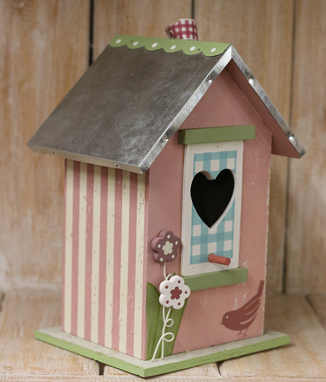 Vogelhuis roze - Afbeelding 2