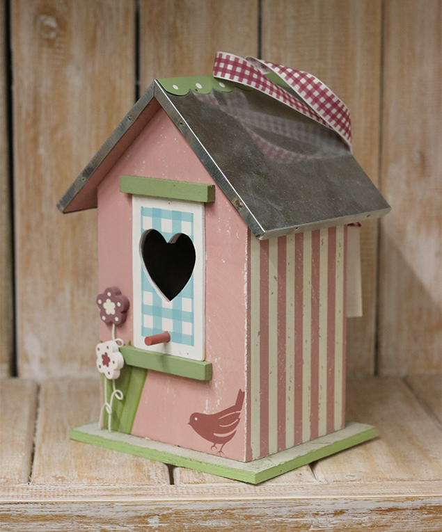 Vogelhuis roze - Afbeelding 3