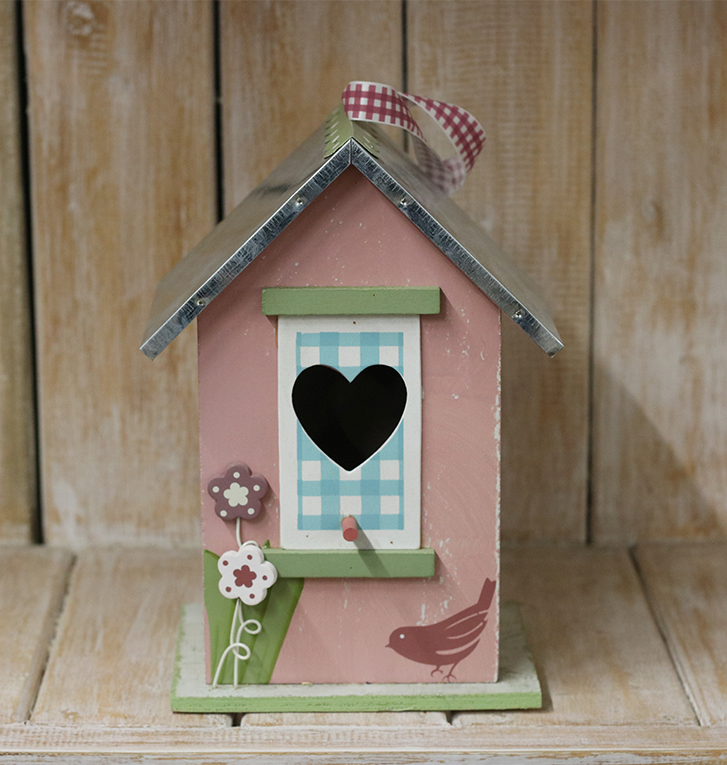 Vogelhuis roze - Afbeelding 4