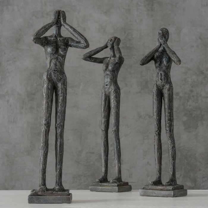 Beeld Cali, 3 soorten Vrouw, H 25,00 cm