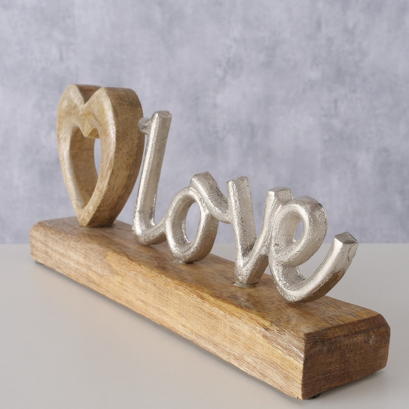 Staander Love , W 6,00 cm, H 11,00 cm, Mangohout