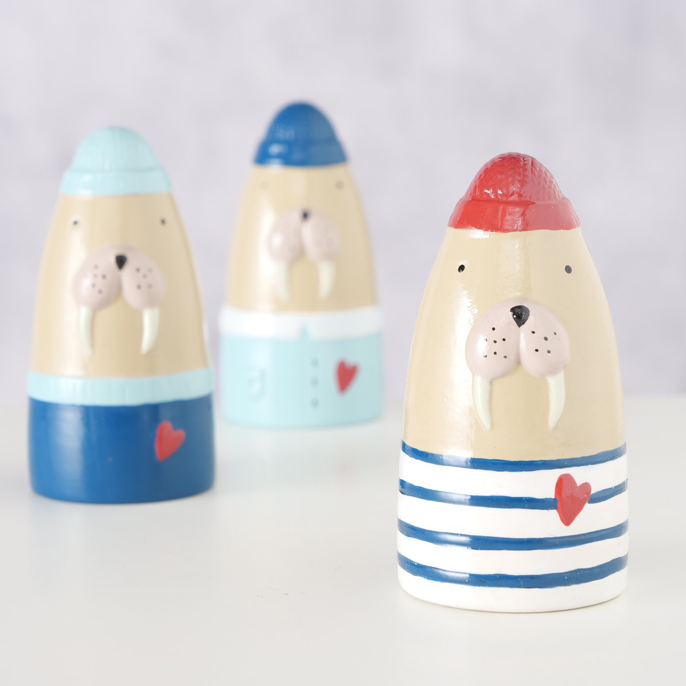 Figuur Roberto, 3 ass., Gekleurde zeehond, H 10,00 cm
