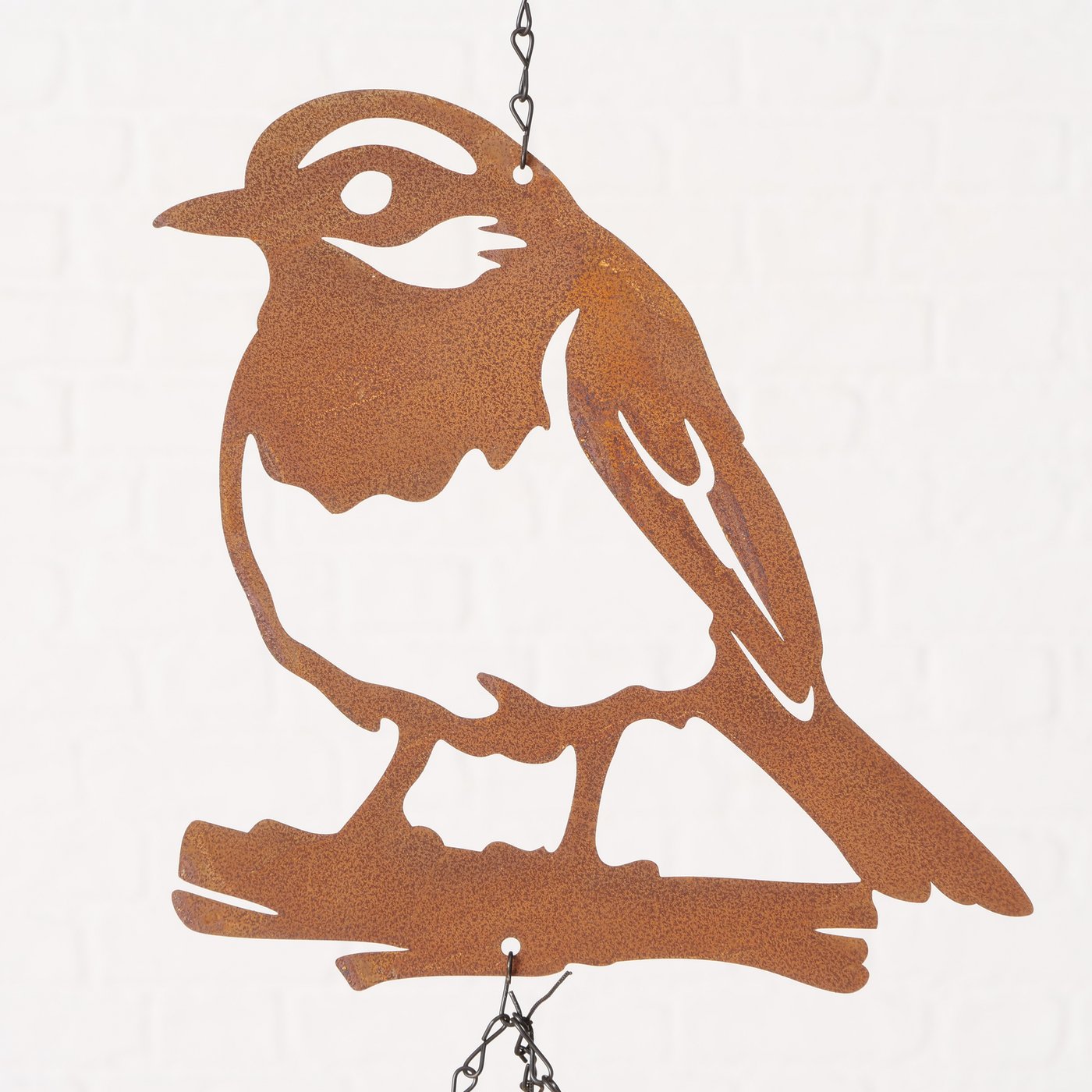 Windgong vogel roest Teta, 2 ass., H 70 cm, - Afbeelding 2